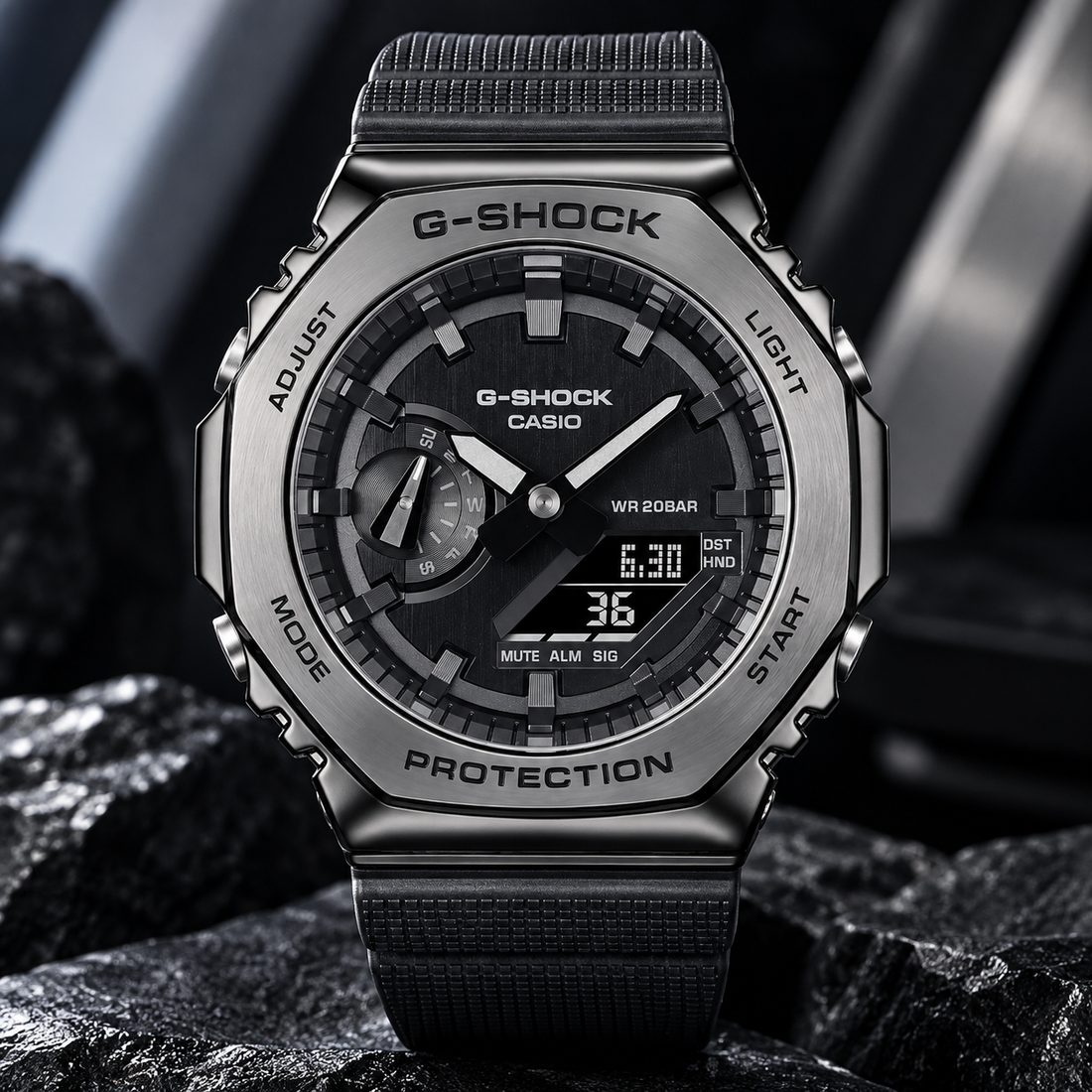 G-SHOCK Premium Black Men’s Analog-Digital Watch