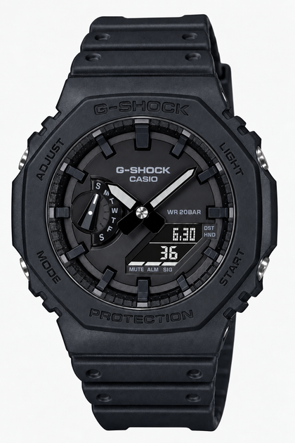 Casio G-Shock Analog-Digital Black Resin Strap Watch