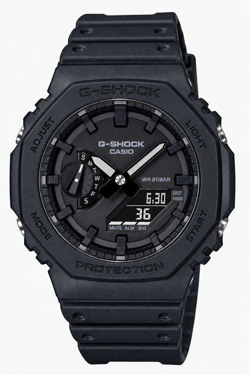 Casio G-Shock Analog-Digital Black Resin Strap Watch