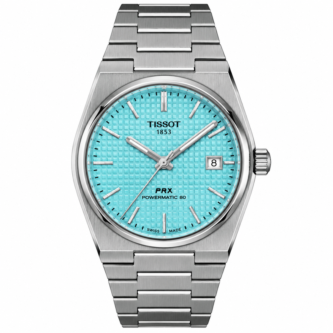 Tissot PRX Tiffany Blue Premium Stainless Steel Watch