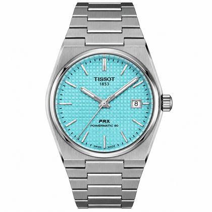 Tissot PRX Tiffany Blue Premium Stainless Steel Watch
